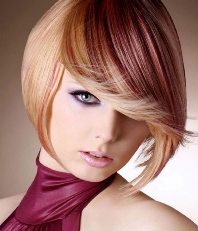 Покраска волос двумя цветами фото