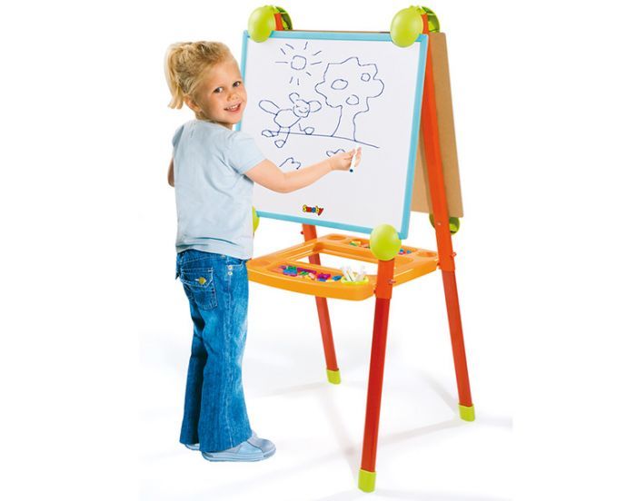 Drawing on an easel