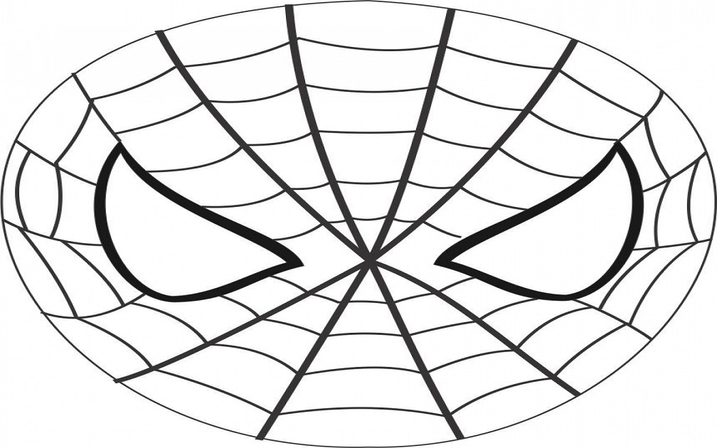 Шаблон-развертка маски человека-паука для печати