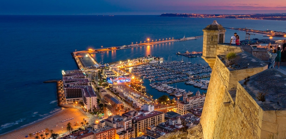 Castillo de Santa Bárbara ، Alikante ، Costa Blanca