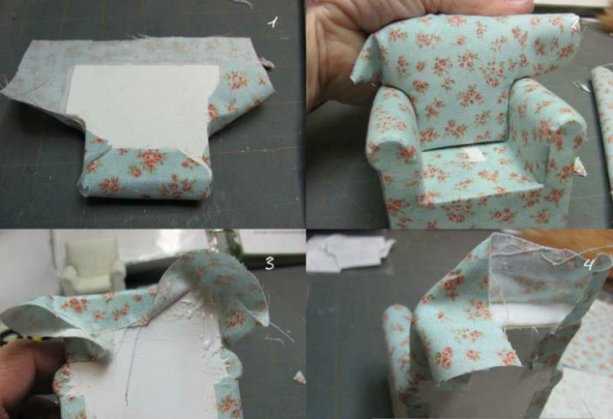 How to sew a puppet soft chair with your own hands from improvised materials: step14