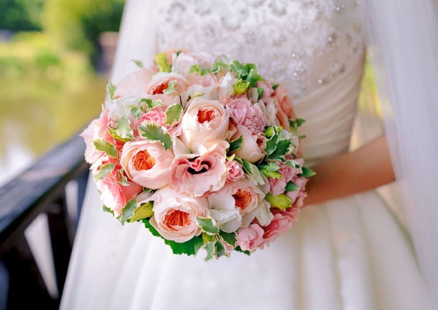 Delicate wedding bouquet