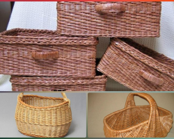 Weaving baskets from newspaper tubes: patterns, diagrams, description, master class, photo