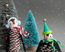 What to make from cones for the New Year with your own hands: instructions of crafts step by step