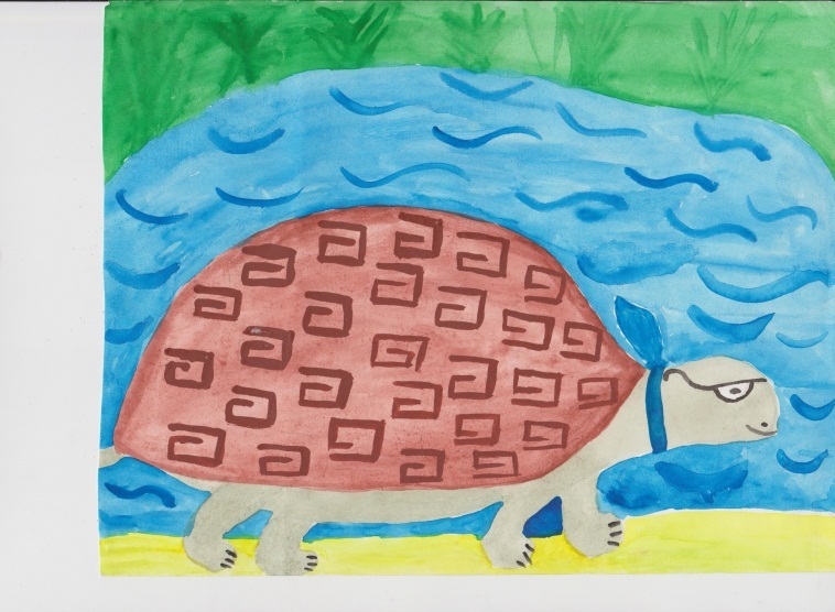 Children's drawings of turtles, example 11