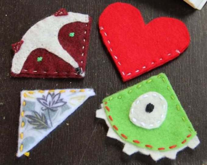 These are a variety of bonding corners can be made of felt