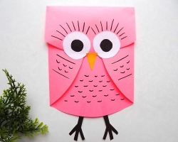 Cara membuat burung hantu dari kertas: templat, stensil untuk memotong kertas, foto