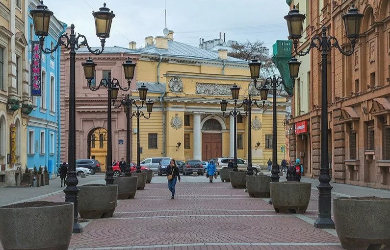 The streets of St. Petersburg