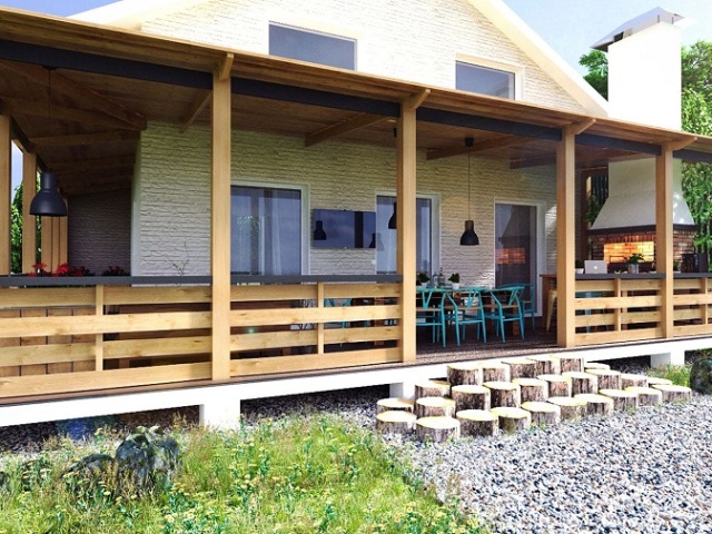 Terrace, veranda, pritrjena na hišo: podrobna navodila, kako pritrditi verando na hišo, 5 najboljših idej za oblikovanje, fotografije