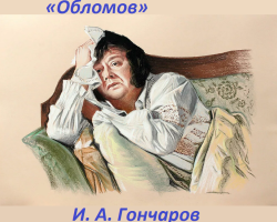 Gambar Ilya Oblomov dalam novel oleh I. A. Goncharov “Oblomov”: Essay, Deskripsi, Kelas 10