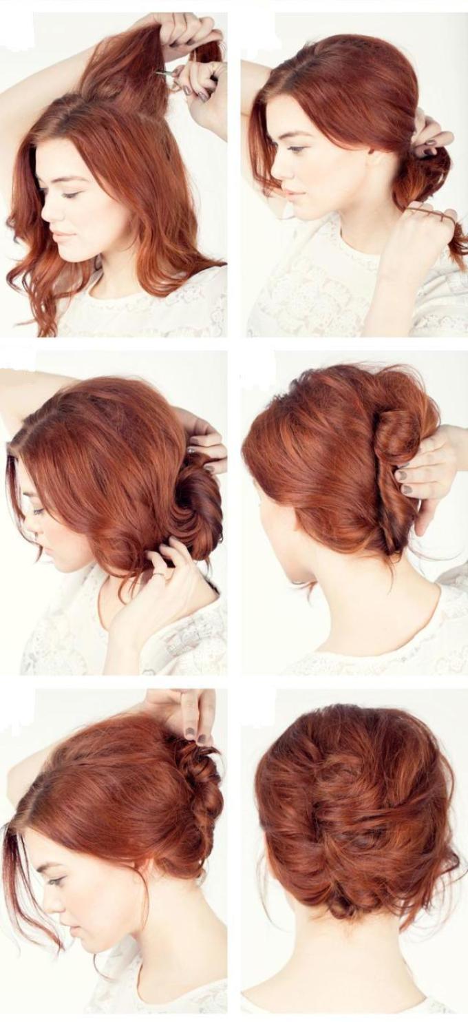 How to make the hairstyle of the shell with your own hands step by step?