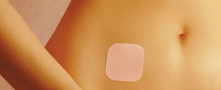 Stick a transdermal patch near the navel