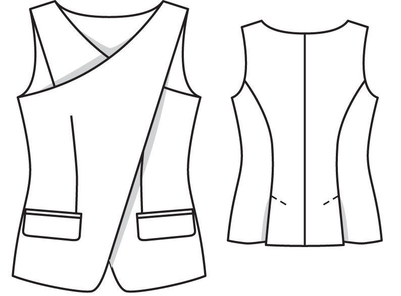 Women's vest with smell: patterns