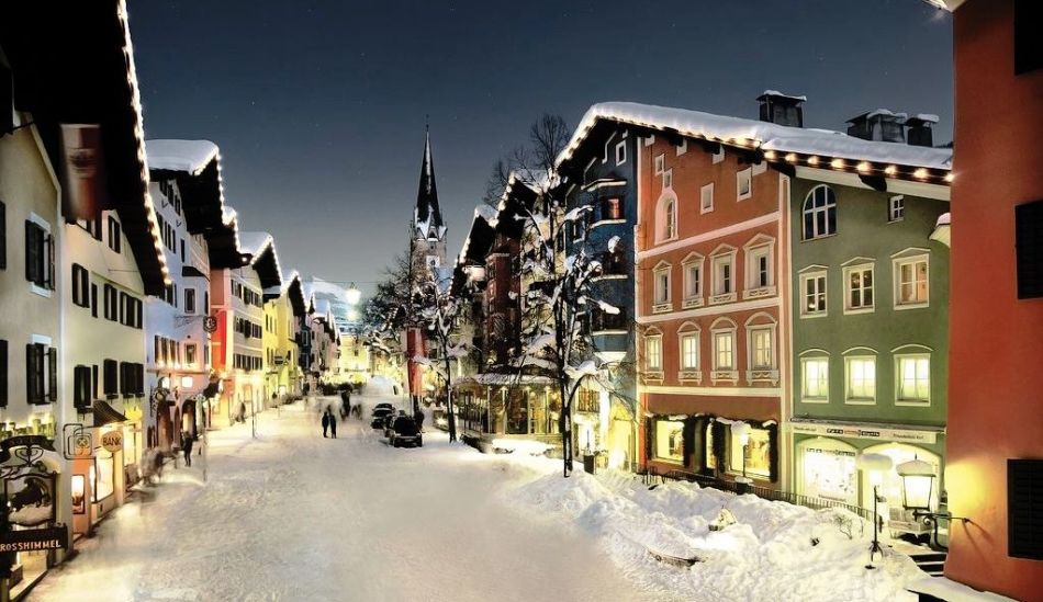 Ski resort Kitsbuel, Austria