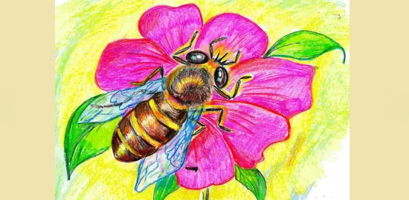 Dessin des abeilles pour enfants