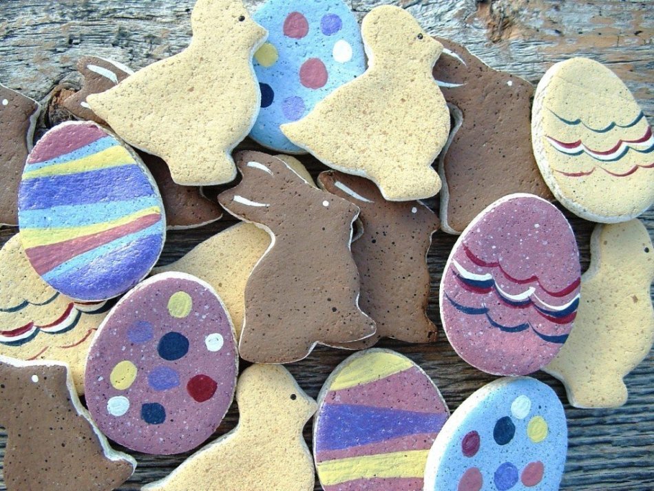 Salt dough crafts on Easter