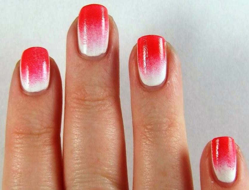 Manicure Ombre Red