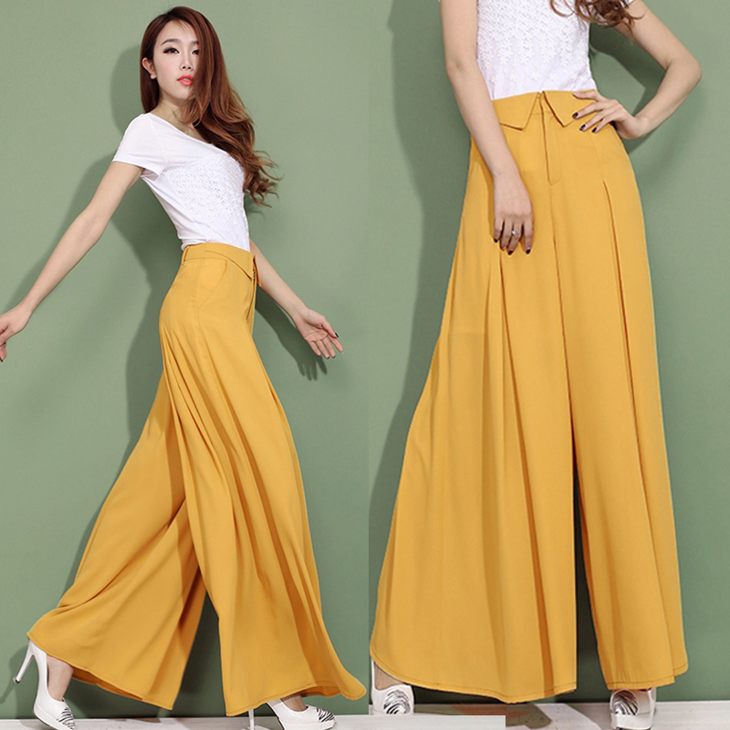 Big and small skirt pants: image, photo of models and styles