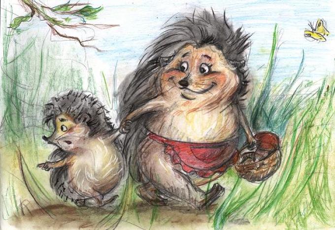Hedgehog: Menggambar untuk membuat sketsa No. 2