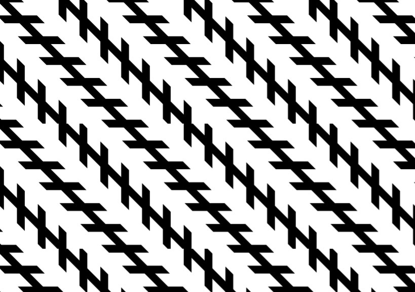 Parallel black and white lines