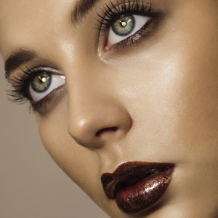 Makeup for the Gub-2022-2023 with brown lipstick should include a pencil of the most close shade