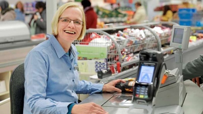 Woman after 50 years Cashier