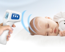 Elektronski, brezkontaktni termometer: opis, prednosti, slabosti, lastnosti. Kateri termometer je bolje izbrati za novorojenčka?