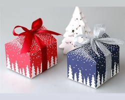 Kako izdelati in okrasiti darilno škatlo za novo leto: Navodila za korake -By -korak v stopnjah, fotografija, video