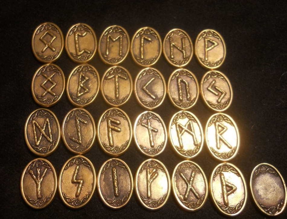 Runes made of metal