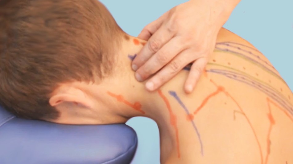 Massage of the neck of the collar zone: We get rid of the withers