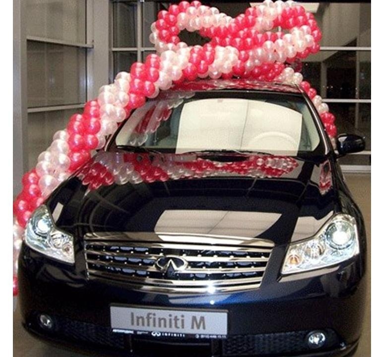 Jewelry for a car from balloons, example 3