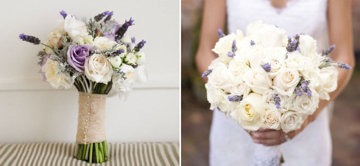 Beech pernikahan dengan lavender