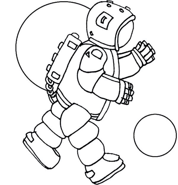 The stencil of rockets, an astronaut for application - template, photo