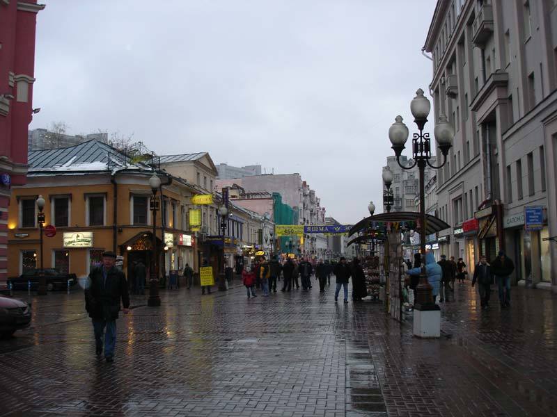 Príťažlivosť Moskvy - arbat