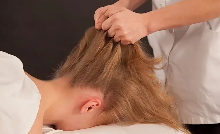 Фото массаж головы и волос