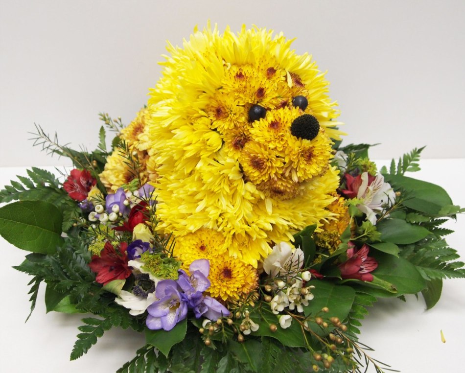 Bouquet for a woman-lion
