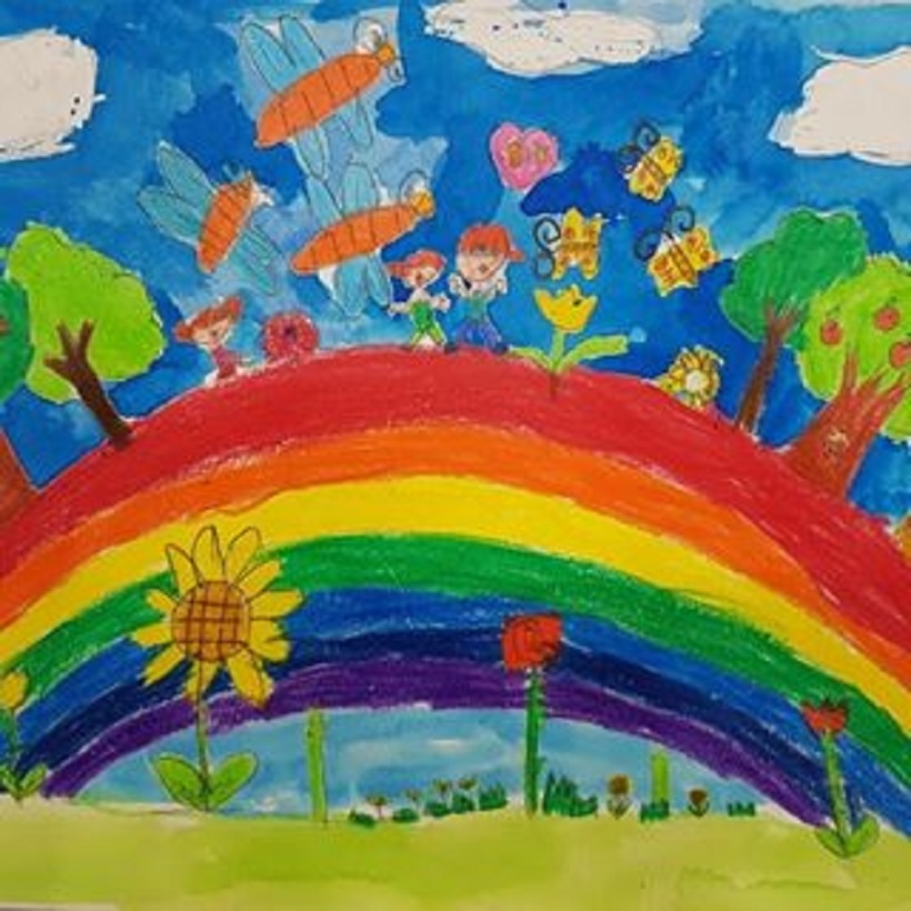 Children believe that there is life on the rainbow