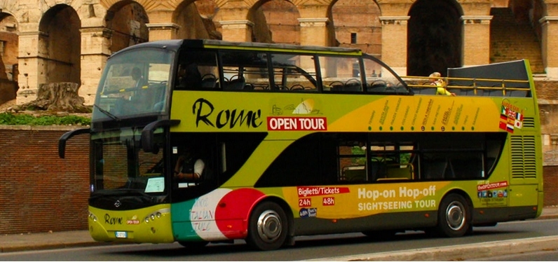 Gezi otobüsleri Roma Opentour, Roma