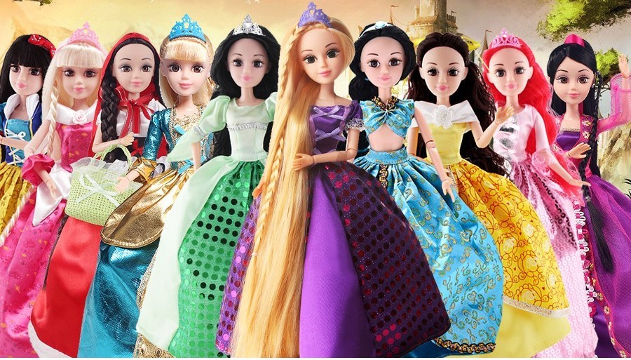 Dolls are princesses and heroines of fairy tales with Aliexpress.