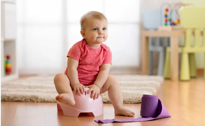 Sedia, feci nere in un bambino