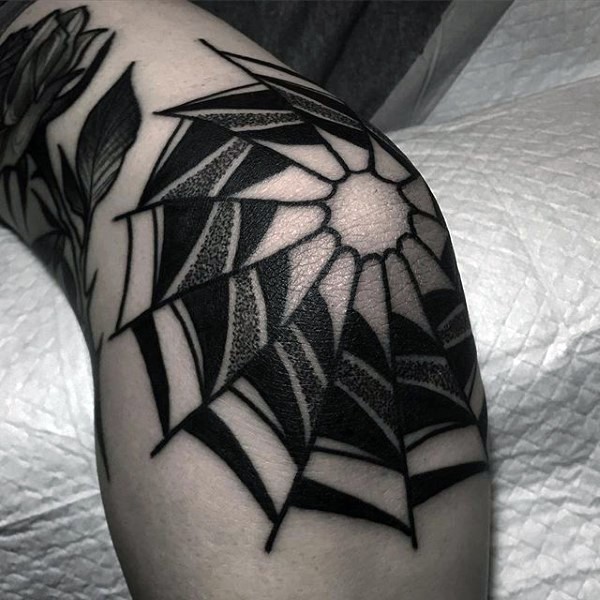 Tattoo blackwork паутина