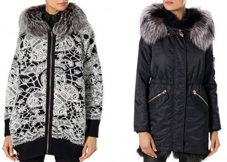 Stylish women's jackets with a fur collar
