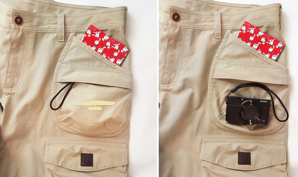 Ready -made pockets on with their own hands of women's trousers, example 8