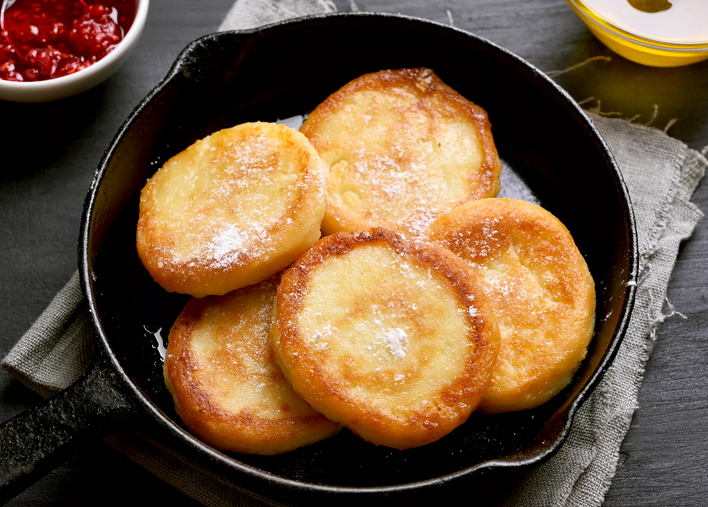 Pancake subur dari fermentasi fermentasi yang sudah lewat