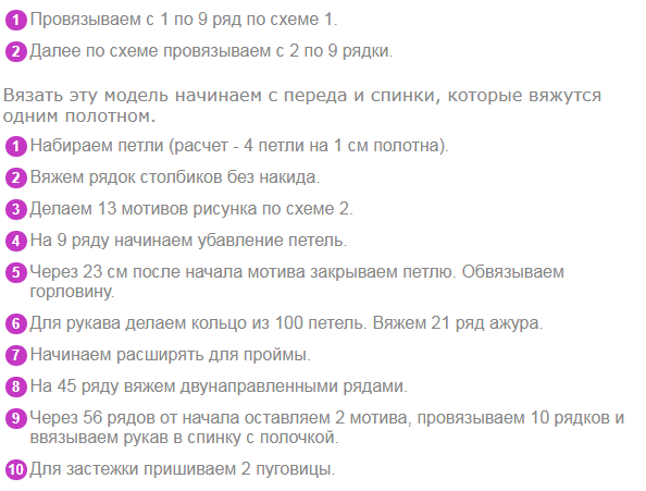 Последовательность работы