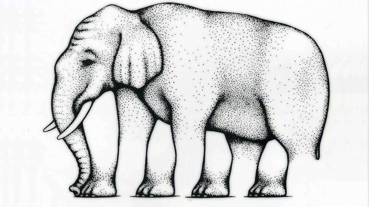 Оптическая иллюзия слон