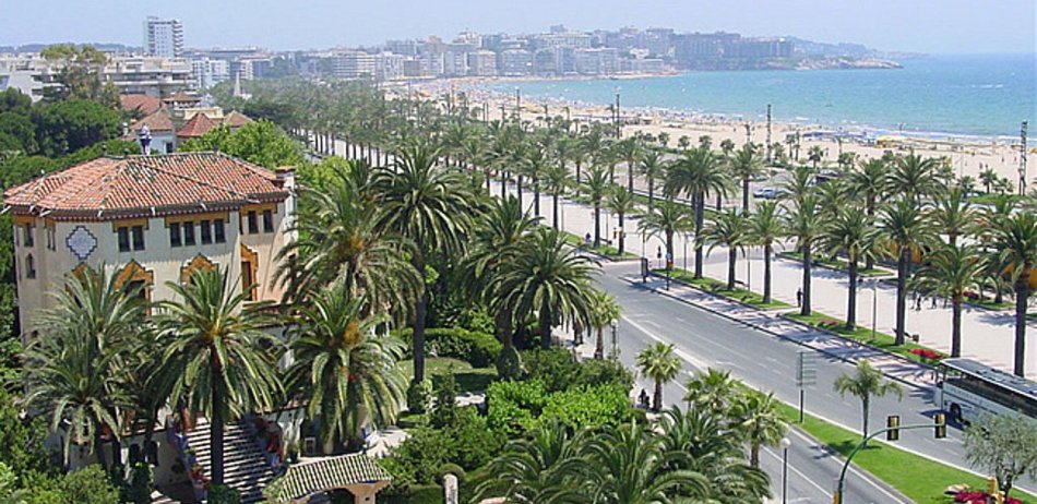 Promenade Salou ، Costa-Dorada ، إسبانيا