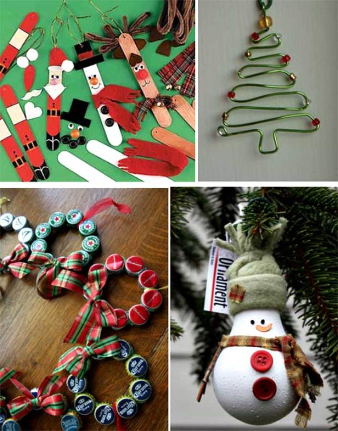 Игрушки на елку своими руками из подручных материалов к Новому году | Интерьер и декор
