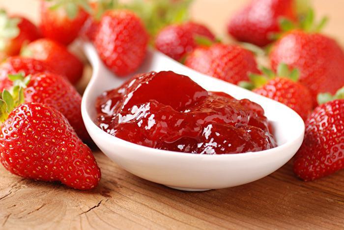 Confiture de fraise.