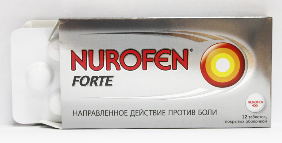 Нурофен - препарат против боли и температуры после тонзиллэктомии
